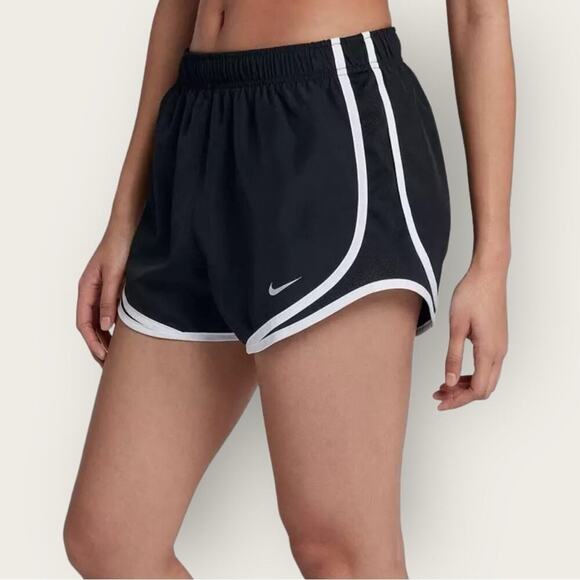 GUC | Nike | Tempo Running Shorts | Black/White | Women's Large - Picture 1 of 12